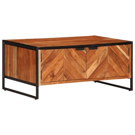 vidaXL - Salontafel - 90x55x40 - cm - massief - acaciahout