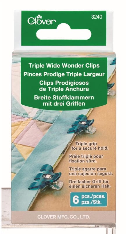Clover Triple Wide Wonder Clips - 6 Stuks