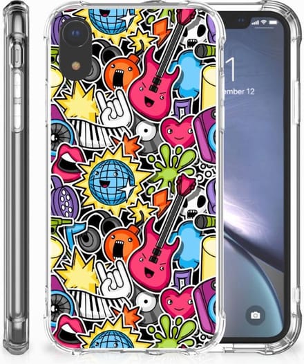 Apple iPhone Xr Anti Shock Bumper Case Punk Rock