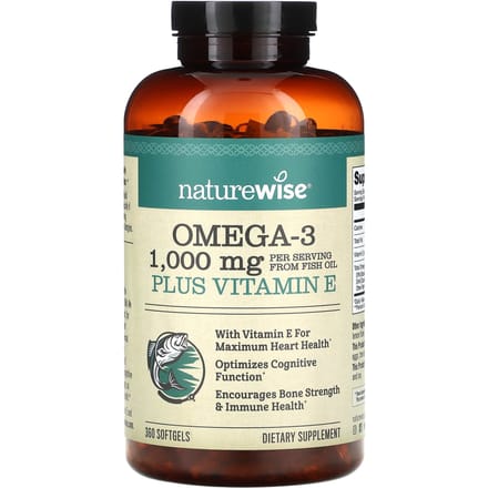 Omega 3 Plus Vitamine E, 360 Softgels