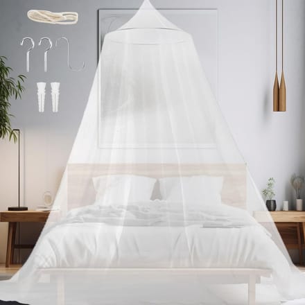 Klamboe Bed - Muggennet - Bescherming Insecten - Fijnmazig Net - Groot Formaat - Wit