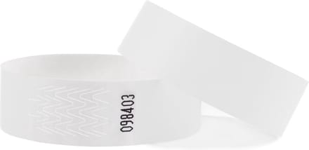 CombiCraft Blanco Tyvek Polsbandjes Wit - 100 stuks
