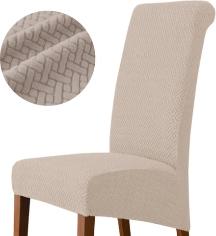 HomeElegance JacquardXL - Stoelhoes XL - Elastisch - Duurzaam - Cappuccino Kleur