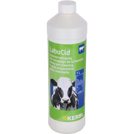 Pré-nettoyage du pis Kerbl LabuCid