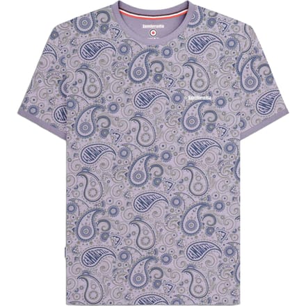 Lambretta Heren SS25 Paisley T-shirt (Schemer/grijs)