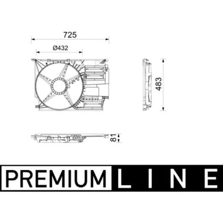 Ventilatorkap MAHLE CFS 30 000P
