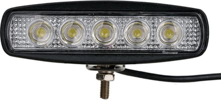 extra koplamp optiek rechthoek projector 5 led 12v 15w 1000 lumen voor motorfiets