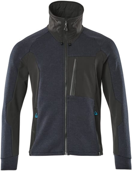 Mascot Advanced Sweatshirt met rits 17484-319 - donkermarine/zwart - L