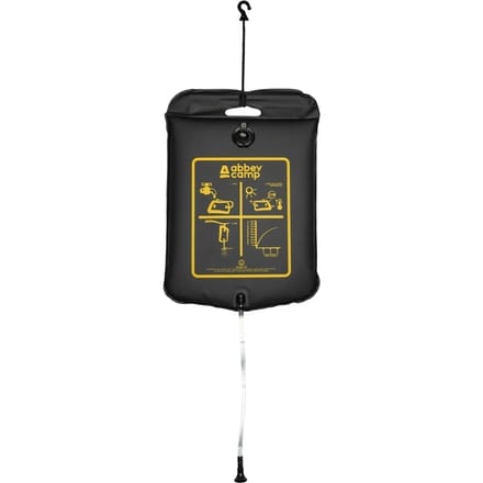 Abbey Camp - Solar Camping Douche - 20 Liter - Incl Thermometer - Zwart