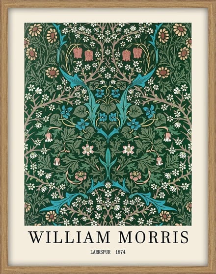 HomeBound by KY | Schilderij met frame William Morris | schilderij | 55x70x3,3cm