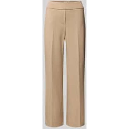 Stoffen broek met bandplooien model 'NANETTE'
