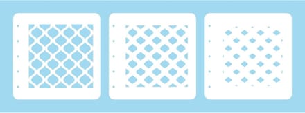 Nellie Snellen Stencils for Magnetic Colouring Set Msts001 Layered Combi Stencil Set (Set of 3) Eastern Oval