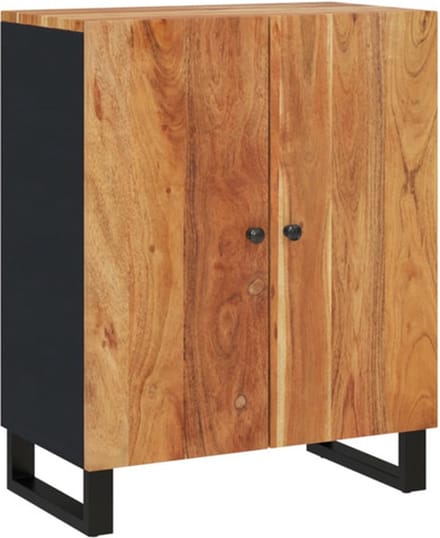 vidaXL - Dressoir - 60x33x75 - cm - massief - acaciahout
