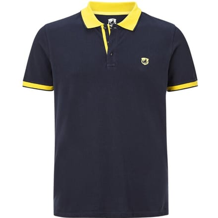 Jan Vanderstorm herren Poloshirt - 60/62 - donkerblauw - Plus Size