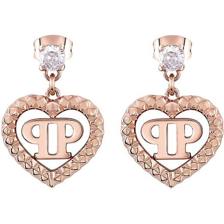 Philipp Plein - PJZEA11EU - Oorbellen - Dames - PLEIN ROCKED HEART