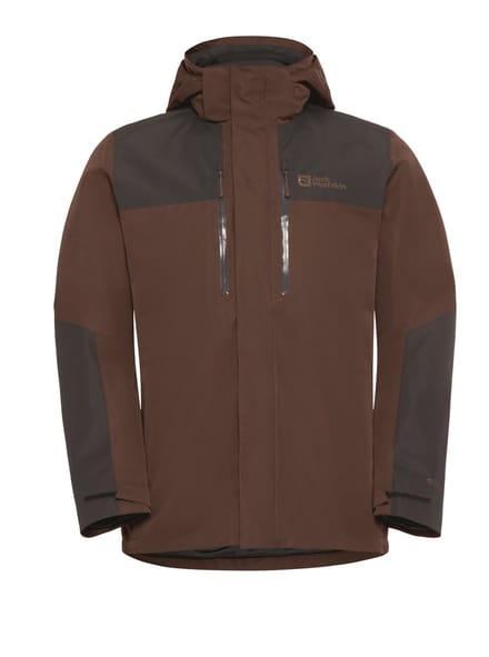 Jack Wolfskin Jasper 3in1 Jacket - Men - Winterjas - Heren - 3in1 - Hot Choc - Maat L