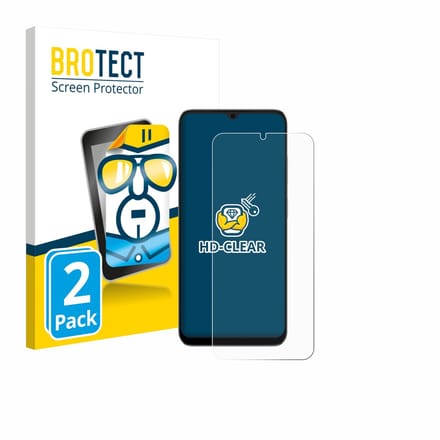 BROTECT - Screenprotector voor Doogee Note 56X - Folie Beschermfolie transparant 2 Stuks