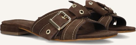 STEFANO LAURAN 25037 Slippers - Dames - Bruin - Maat 40
