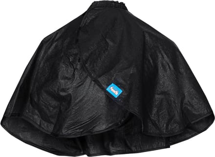 Poniks Zwarte Kapperscape - Korte Schort voor Haar Knippen - 100x72 cm, Antistatisch, Polyester