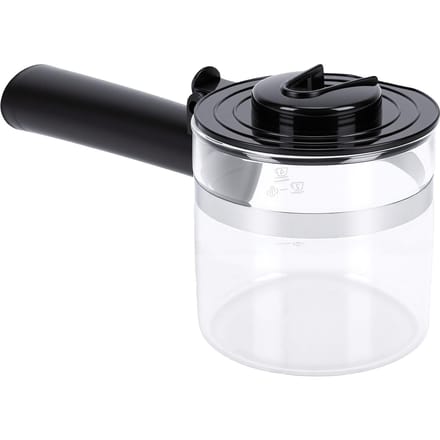 4-kops Vervangende Koffiepot met Versterkt Handvat Hittebestendig Glazen Koffiekan black
