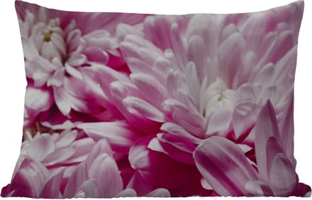 Buitenkussens - Bloemen - Roze - Natuur - 60x40 cm - Weerbestendig