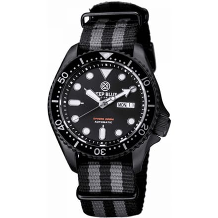 Deep Blue Watches MILPVDNYLON Heren Horloge Automatic 44mm 300M