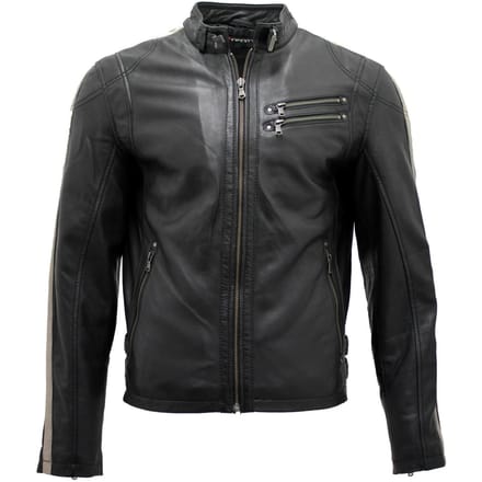 Racer nappa leren bikerjack