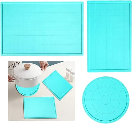 3-delige Silicone Bakmat Set - Antiaanbak Bakmatten voor Epoxy, Chocolade en Fruit - Ideaal voor Keuken en DIY Projecten