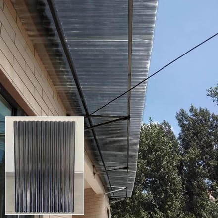 Golfplaat - Dakplaat Lichtdoorlatend - Dakbedekking - Slagvast Polycarbonaat - 2 mm dik - Transparant