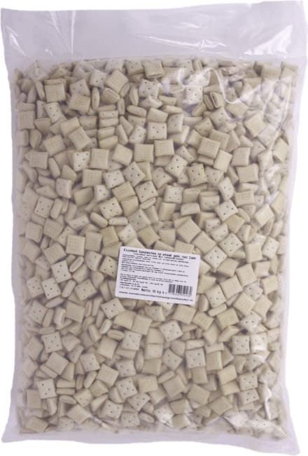 Hondenkoekjes Excellent - Zalm Sandwiches 10kg - Knapperige Biscuitjes, Beloningssnacks