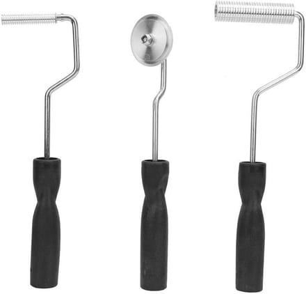 Glasvezel Laminering Roller - Hars Roller Kit - Composiet Verwerken - Verbetert Sterkte Vlakheid - 3 stuks - Zwart