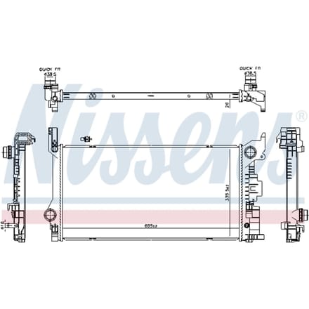 Radiator NISSENS 606565