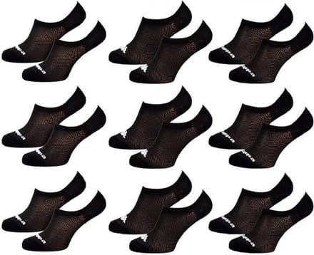 Kappa kousenvoetjes invisible dames zwart 9 paar maat 36/41