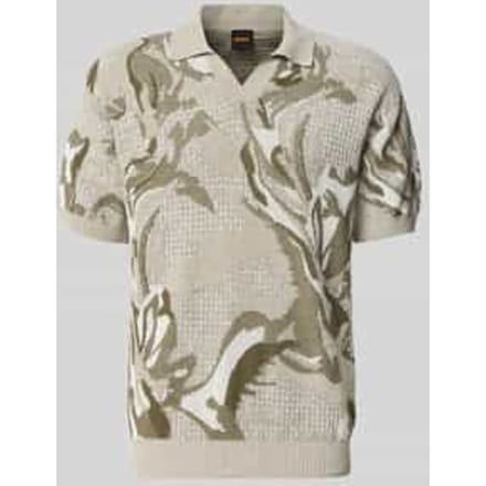 regular fit pullover van katoenmix met polokraag
