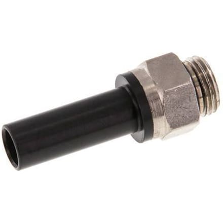 10mm x G1/4'' insteekfitting Messing/PA 66 Buitendraad NBR [2 Stuks]