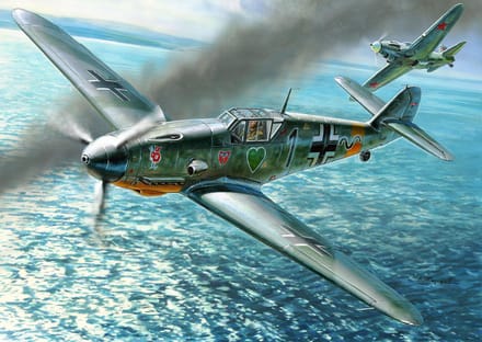 Zvezda Modelbouwpakket Militaire voertuigen - 4806 German fighter Messerschmitt BF-109 F4 Plastic - 1:48 - Modelbouw