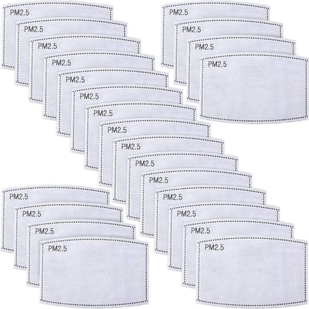 100 stuks PM2.5 | Koolstof filters | tbv gezichtsmaskers | 5laags