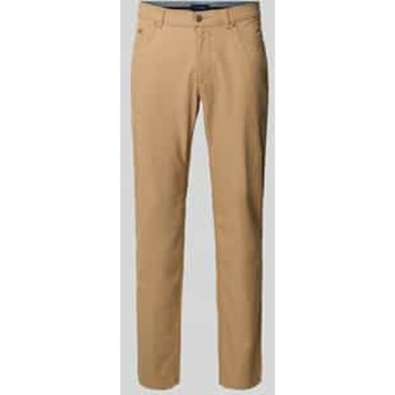 Regular fit stoffen broek met biologisch katoen- aandeel en 5-pocketmodel