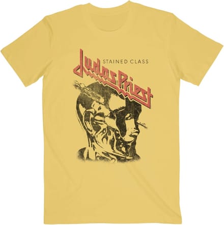 Judas Priest - Stained Class Vintage Head Heren T-shirt - 2XL - Geel