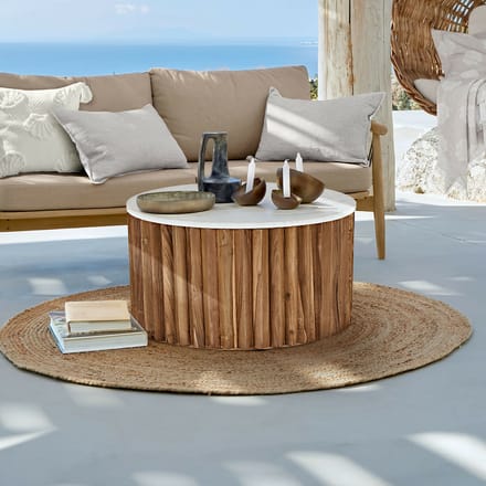 LOBERON Salontafel Moroq bruin/wit