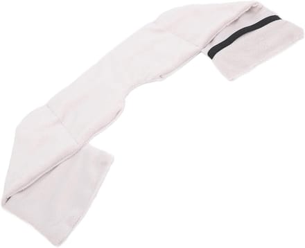 Zachte en comfortabele gewogen oogmasker met elastische band voor een rustige nachtrust en reizen (Grijs)