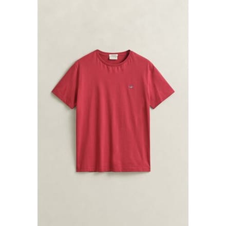 Gant 2003184 Regular Fit T-shirt Met Korte Mouwen Rood M Man