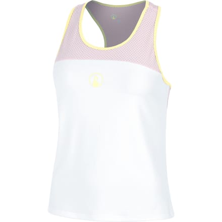 Quiet Please Mind Racerback Tanktop Dames-Wit,Mauve