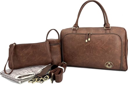 Isoki Zip Satchel Luiertas Redwood Chestnut