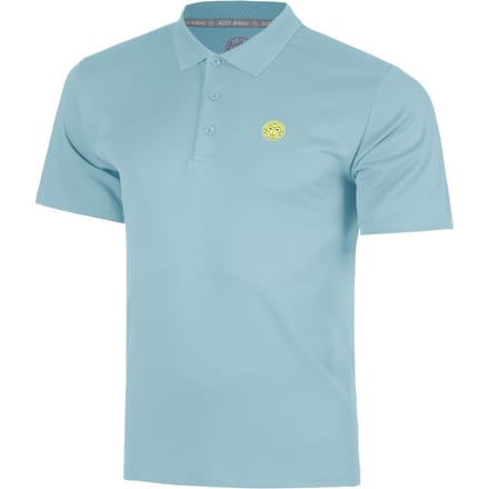 BIDI BADU Solid Polo Heren-petrolblauw