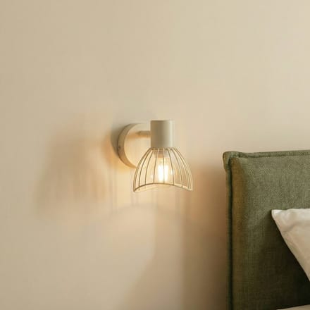 Lindby plafondlamp Piena, beige, 1-lamp, metaal, Ø 93,cm