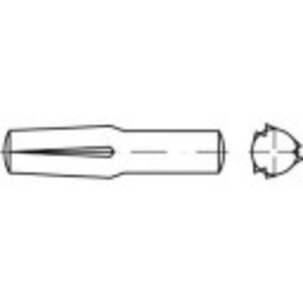 TOOLCRAFT 136380 Gekerfde conische geleidepen (Ø x l) 5 mm x 20 mm Staal 100 stuk(s)