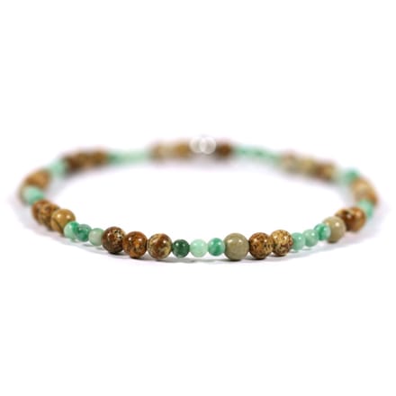 Heren armband kralen edelsteen mix 4mm - Ibizamen 20cm