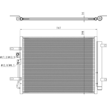 Condensor, airconditioning NRF 350471