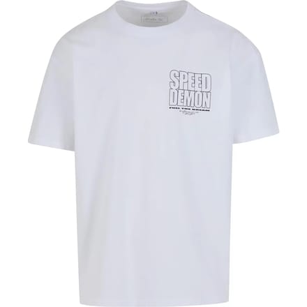 Mister Tee - Speed Demon Oversize Heren Tshirt - S - Wit